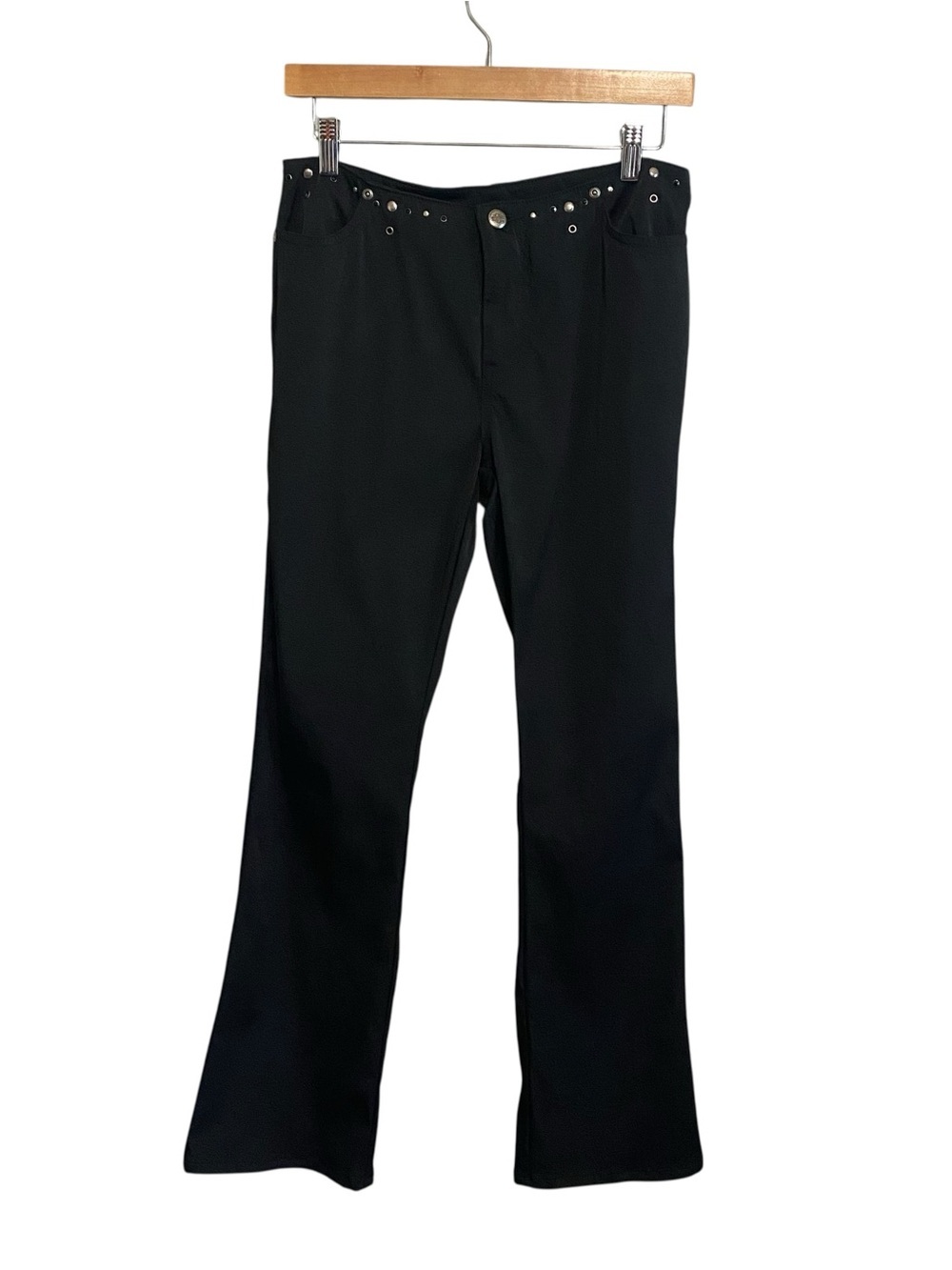 Harley-Davidson Vintage Y2k 2004 Mid Rise Slick Stud Waist Bootcut Pants Size 2